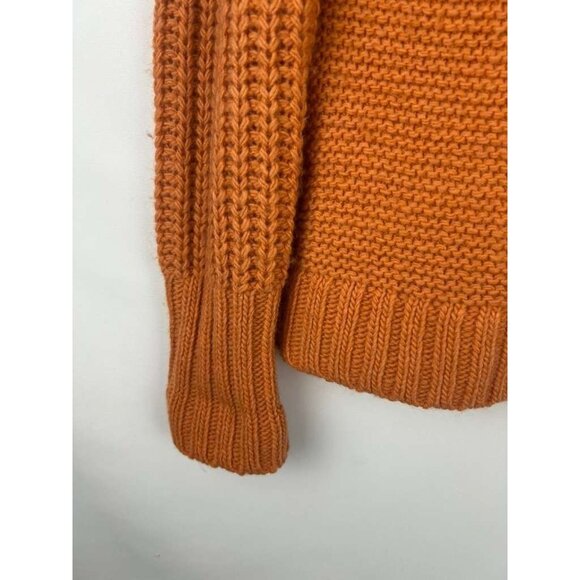 Banana Republic Women's S Cowl Neck Sweater Orange Merino Wool & Alpaca Blend - Picture 10 of 12